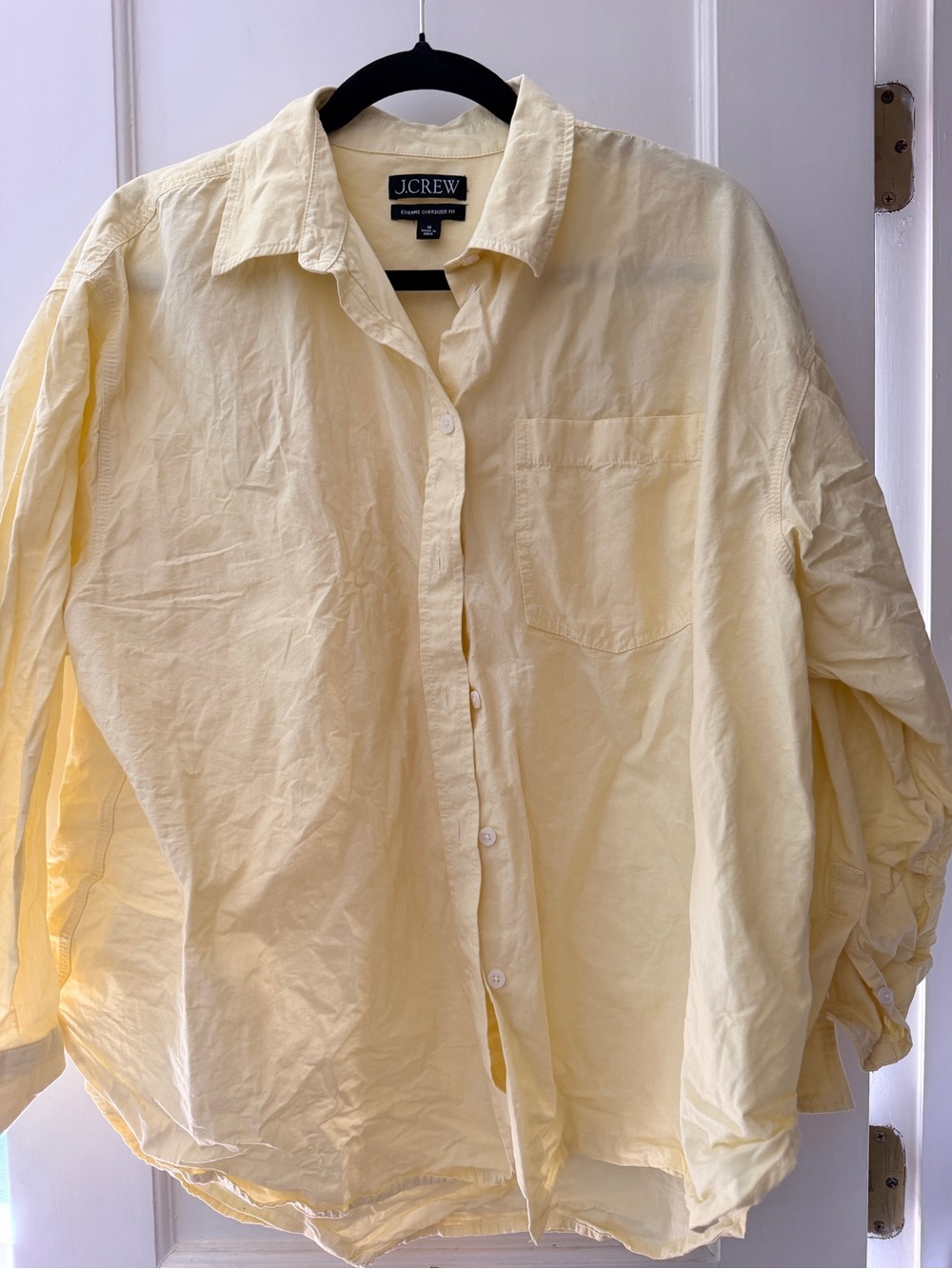 J. Crew etienne Lightweight Button-Down Shirt in Pale Yellow